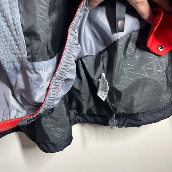 Nike Kampai Snowboard Jacket Large Waterproof Breathable Pit Zippers Red/Org Blk - Picture 15 of 16